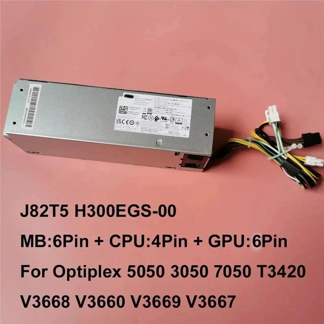Alt view image 5 of 6 - 1pc 300W PSU for 5050 3050 7050 T3420 V3668 V3669 V3667 Switching Power Supply H300EGS-00 J82T5 0J82T5