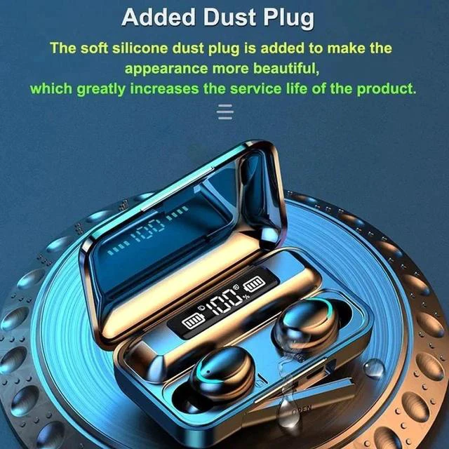 Alt view image 7 of 7 - Gemdeck Bluetooth Headphones Wireless Earbuds Touch Control with LED Charging Case