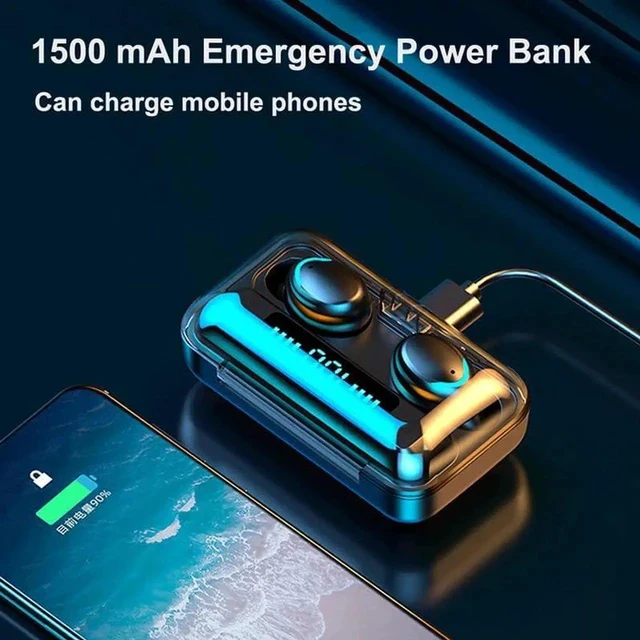 Alt view image 2 of 7 - Gemdeck Bluetooth Headphones Wireless Earbuds Touch Control with LED Charging Case