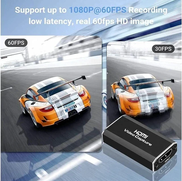 Alt view image 2 of 6 - Video Capture Card HDMI to USB3.0/Type-C Audio Capture Card 4K1080P60 Capture Devices for Gaming Live Streaming Video Recorder Compatible with Windows Mac OS System for PS4/5 Switch Xbox