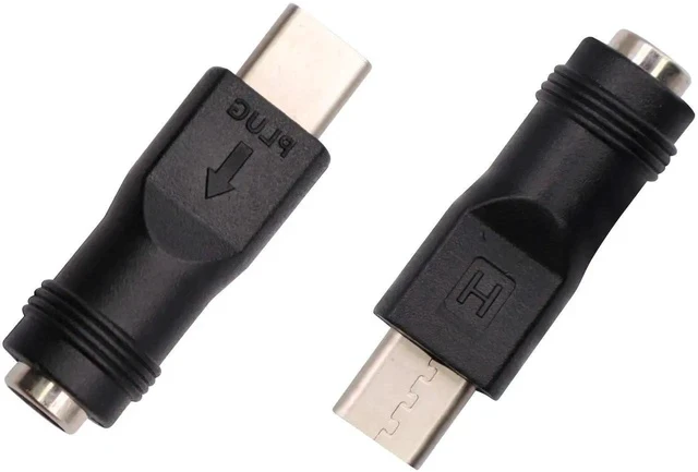Alt view image 5 of 5 - Type C Power Adapter - 2Pack DC 5.5x2.1mm Female Connector for Type C USB Charging Device