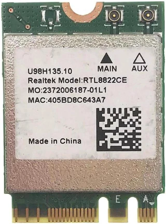 Main image of Realtek RTL8822CE 802.11AC 867Mbps WiFi Bluetooth 5.0 NGFF Card