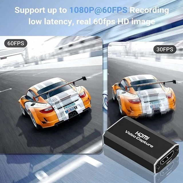 Alt view image 3 of 6 - Capture Card, Audio Video Capture Card HDMI Game Capture to USB 1080p 60fps, with Type-C to USB Cable, 4K Full HD Game Capture Low Latency Record for Live Streaming/Gameplay Console
