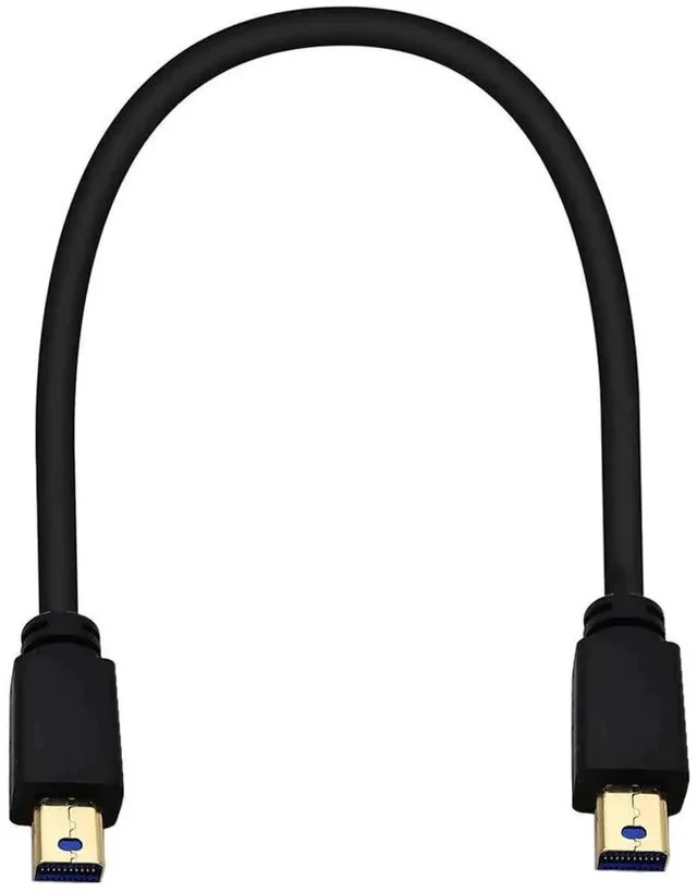 Alt view image 4 of 6 - Mini DisplayPort Cable, 1FT 8K Mini DisplayPort (Mini DP) Male to Male 8K Extension Cord for with Mini DP PC/Laptop (Male to Male)