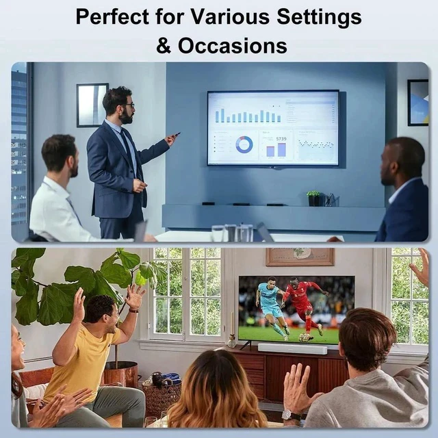 Alt view image 2 of 7 - 2 Pack 4K 60Hz DisplayPort to HDMI Adapter, Unidirectional DP Male to HDMI Female Converter Gold-Plated Connector for Laptop Desktop Monitor HDTV Projector