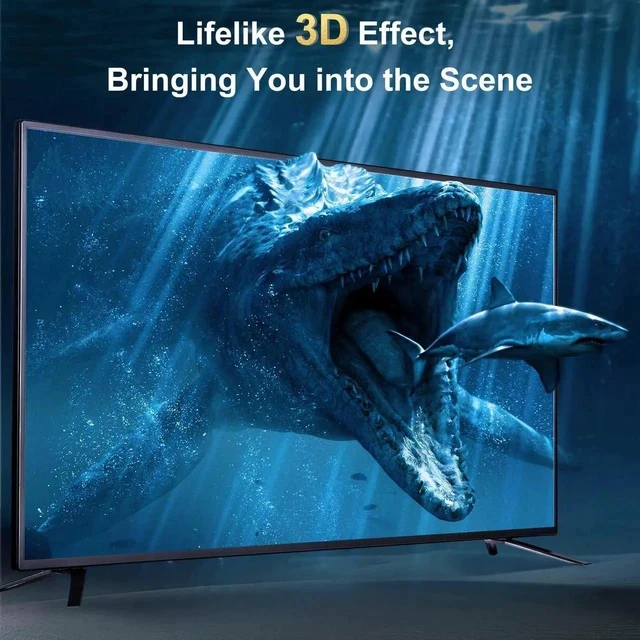 Alt view image 7 of 7 - 2 Pack 4K 60Hz DisplayPort to HDMI Adapter, Unidirectional DP Male to HDMI Female Converter Gold-Plated Connector for Laptop Desktop Monitor HDTV Projector