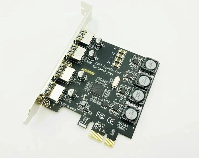 Alt view image 3 of 6 - USB 3.0 PCI-E Card 4Port USB3.0 HUB PCI Exprss PCI-E to USB 3.0 Expansion Card Adapter 5Gbps For Desktop Computer Components