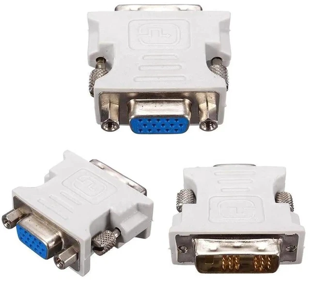 Alt view image 2 of 6 - 1pc DVI-D To VGA Adapter DVI-D 18+1Pin Dual Link Male to VGA 15 Pin Female Plug Adapter For PC Laptop