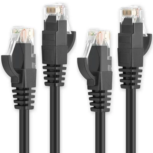 Main image of Ethernet Cable 1.5 ft 2 Pack - Cat 6 High Speed Network Cable with Rj45 Connectors, Short Patch Cable for Patch Panel, Switch