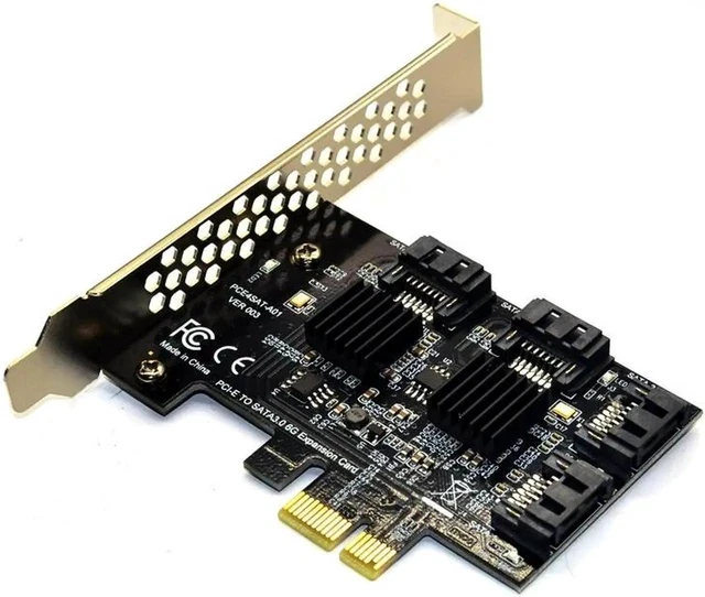 Alt view image 3 of 3 - Add On Card SATA3 PCI-E/PCIE/PCI Express SATA 3 Controller Multiplier SATA Card/Expansion PCI E PCIE x1 SATA Port Adapter