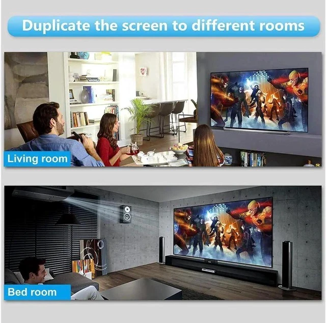 Alt view image 5 of 7 - 4Kx2K@60Hz 1 in 2 Out HDMI Splitter - Ultra HD 4K 1x2 V. 2.0 HDCP, Power HDMI Supports 3D Full HD 1080P for Xbox, PS4 PS3 Fire Stick Blu Ray Apple TV HDTV