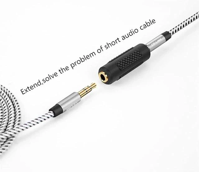 Alt view image 3 of 7 - 3.5mm Stereo Jack to 3.5mm Jack Adapter Female to Female Audio Connector Coupler Gold Plated for Stereo Cable Speaker & Headphone 2 Pack