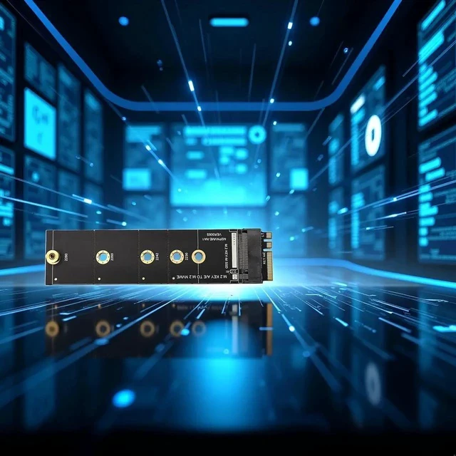 Alt view image 5 of 5 - Wireless for M.2 A/E for Key Slot to for M for Key WiFi Bluetooth-Compatible Adapter for NVMe PCI for Express M.2 Nvme Ssd Adapter Card M2 Key A-E to M2 NVME Converter Card to, 1 Piece