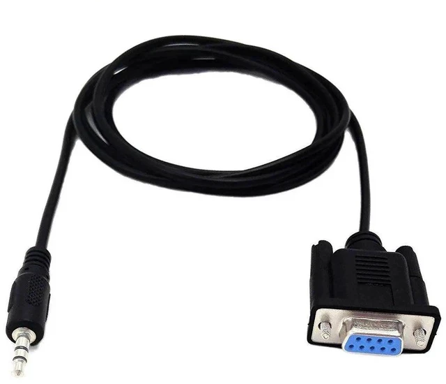Alt view image 2 of 5 - DB9 9 Pin Female to 3.5mm Male Plug Serial Cable RS232 to 1/8 inch Conversion Cable Cord- 6FT/1.8M