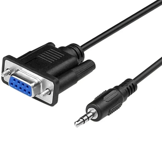 Alt view image 5 of 5 - DB9 9 Pin Female to 3.5mm Male Plug Serial Cable RS232 to 1/8 inch Conversion Cable Cord- 6FT/1.8M