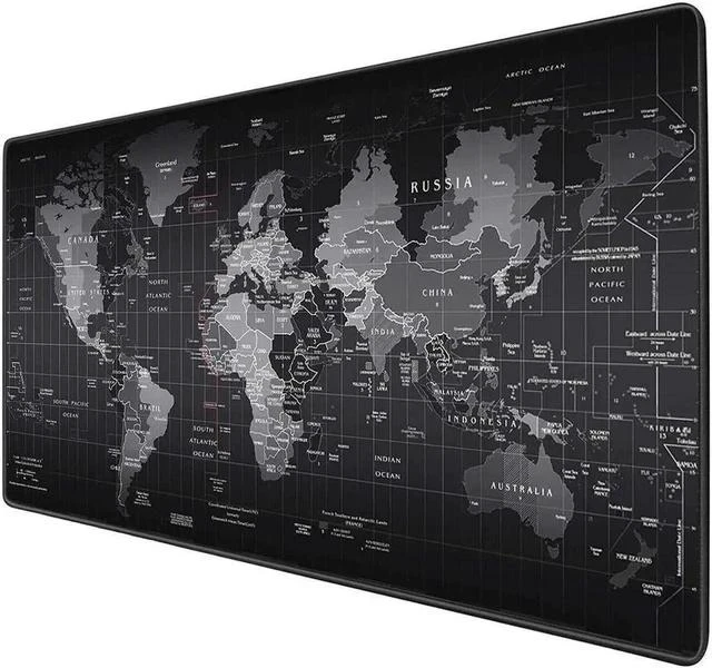 Main image of Extended Big Mouse Pad Gaming ,Large Desk Pad World Map , Large Desk Mat Game Mousepad,L 27.56 in * W 11.81 in Computer Desk Pad with Non-Slip Rubber Base,Desk Matt for Desktop