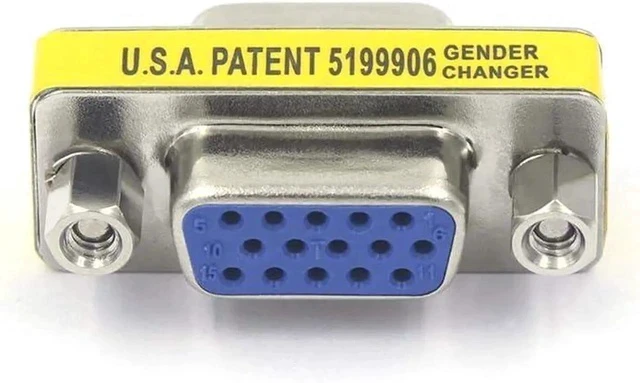 Alt view image 3 of 6 - 2 Pack HD15 VGA Female to Female Coupler, SVGA Mini Gender Changer VGA Cable Extender Adapter for Monitor PC Laptop Projector