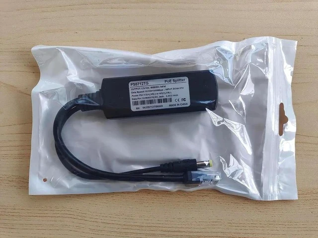 Alt view image 4 of 6 - Gigabit PoE Splitter 12V 2A Output with IEEE 802.3af/at Standard Compliant 10,100,1000Mbps Power Over Ethernet Splitter Adapter for Security Camera CCTV Surveillance 5.5x2.1mm DC Plug