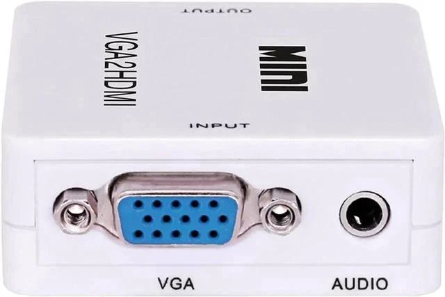 Alt view image 4 of 5 - 1080P VGA to HDMI Adapter with 3.5mm Audio Port, VGA Audio Video Converter Compatible with HDTV, Monitor, Laptop, Desktop PC