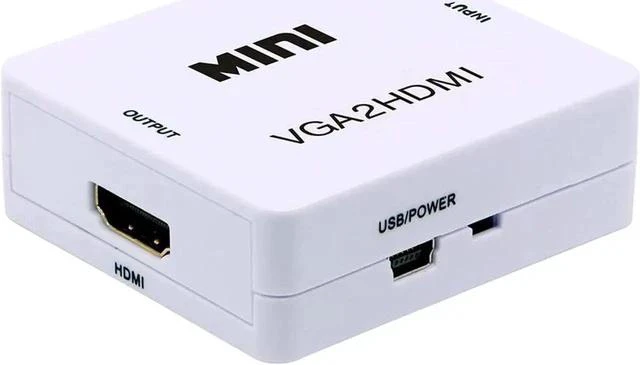 Alt view image 5 of 5 - 1080P VGA to HDMI Adapter with 3.5mm Audio Port, VGA Audio Video Converter Compatible with HDTV, Monitor, Laptop, Desktop PC