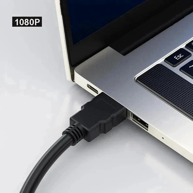 Alt view image 5 of 6 - 1080P HDMI Splitter Cable 1 in 2 Out Dual Port Y Converter Cord Extender Adapter for Xbox PS3 LCD HDTV