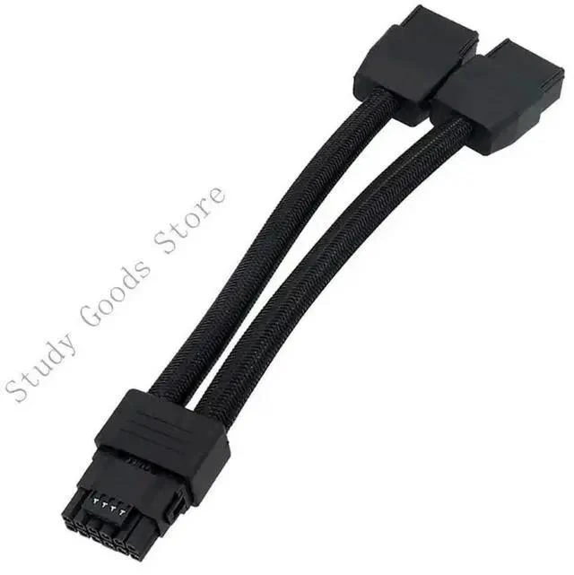 Main image of 12VHPWR Adapter 2x 8Pin to 16Pin GPU Extension Cable for 3090Ti 4070Ti 4080 4090 Graphics Card GPU Connector Accessories