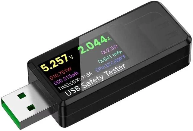 Main image of USB 3.0 Tester Multimeter 3.7-32V 0-5.1A USB Voltage Tester USB Digital Current and Voltage Tester Meter Voltmeter Ammeter IPS Color Display Capacity Power Charger Detector