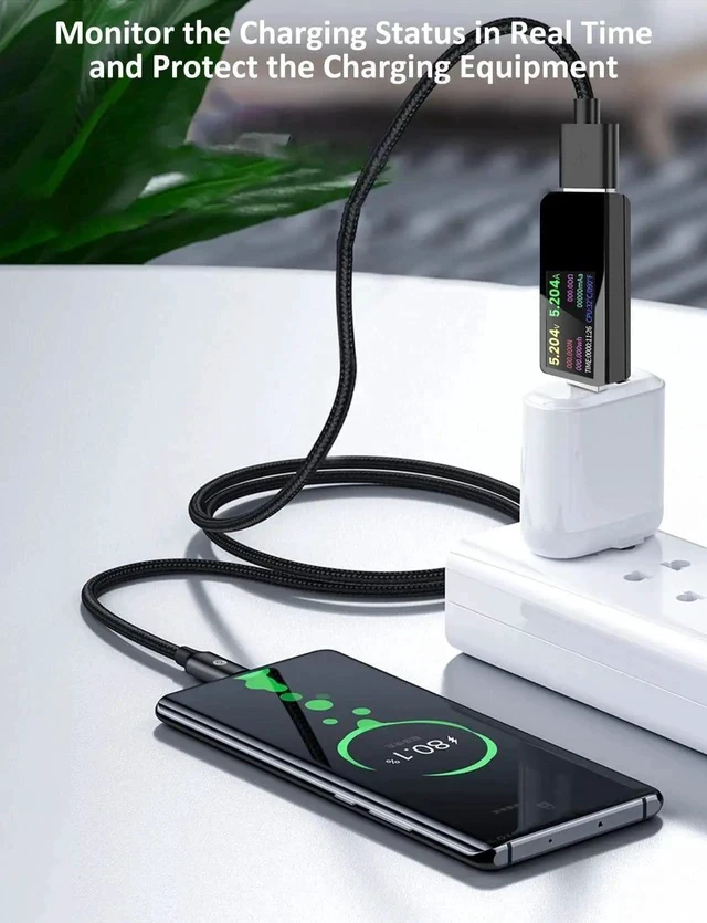 Alt view image 3 of 7 - USB 3.0 Tester Multimeter 3.7-32V 0-5.1A USB Voltage Tester USB Digital Current and Voltage Tester Meter Voltmeter Ammeter IPS Color Display Capacity Power Charger Detector