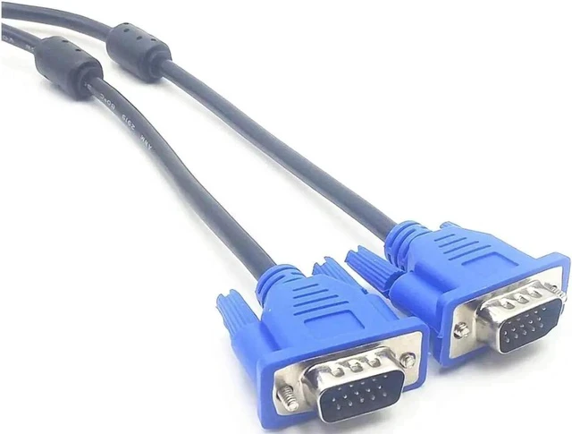 Alt view image 3 of 4 - VGA-VGA Standard 15-Pin VGA Male to VGA Male Cable, 4.8Ft(3+5)
