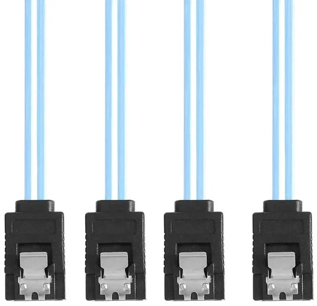 Alt view image 2 of 7 - 1M Mini SAS SFF-8643 to 4 SATA 7Pin Hard Drive Cable, 6Gbps Server RAID Data Cable, SFF-8643 Host to Quad SATA Target Wire for Server Storage Backplane & RAID Controller