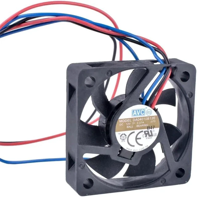 Alt view image 3 of 5 - DA04010B12E 4cm 40mm fan 40x40x10mm 12V 0.07A Double Ball Bearing North and South Bridge Silent Cooling Fan