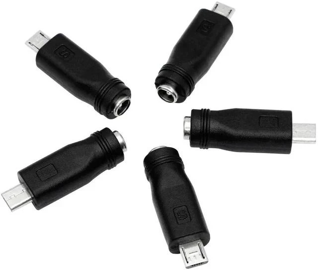 Main image of 5 PCS USB Micro to DC Adapter Plugs Connectors 5.5 x 2.1mm