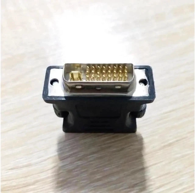 Alt view image 3 of 3 - DVI to VGA Female Adapter DVI-I Plug 24 + 5 P To VGA Jack Adapter HD Video Graphics Card Converter for PC HDTV Projector