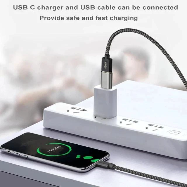 Alt view image 3 of 6 - USB C to USB Adapter 3.1 Gen 2, 10Gbps USB to USB C Adapter, USB-C Male to USB 3.0 A Female USB 3.2 Type C OTG Converter for MacBook pro Laptop PC iMac iPad air