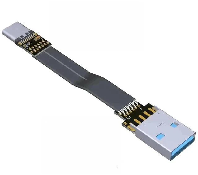 Main image of FOR USB3.1 Type C 90 Degree USB C Cable Type A USB 3.0 type-C Fast Charging Data Cable 3A usb able Flat Cable