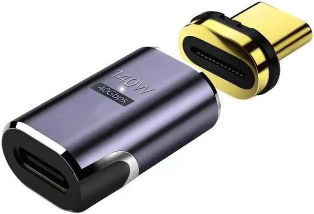 Main image of 140W USB4.0 Magnetic Adapter USB C To Type C 40Gbps Fast Charging Magnet Converter Cable Connector 8K@60Hz USB Type C Adapter(3)