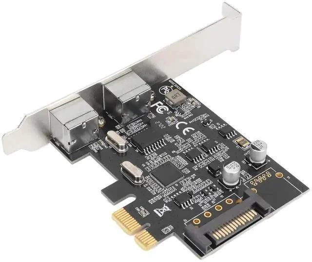 Main image of PCIe x1 Dual PS/2 Expansion Card, PCI Express PS2 Keyboard & Mouse Controller Card with No USB Circuit, SATA 15-Pin Power Supply, for Industrial PC, POS, Server KVM & Legacy Devices