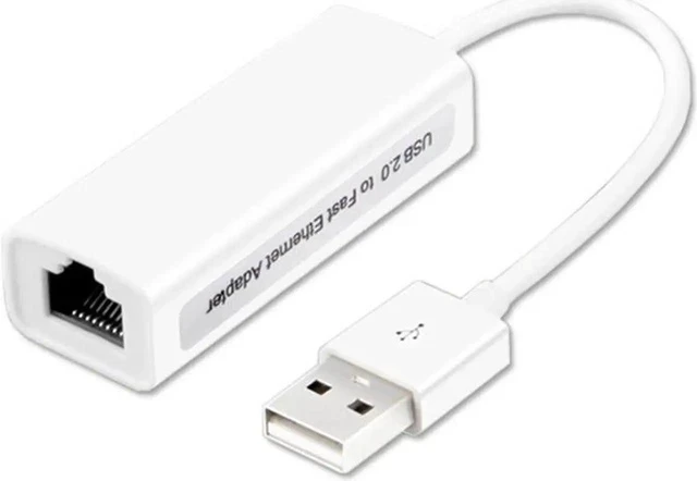 Alt view image 2 of 2 - USB 2.0 to RJ45 Ethernet LAN Adapter, 10/100Mbps Fast Wired Network Converter Compatible with Windows, Mac OS, MacBook, Surface, Chromebook, Linux