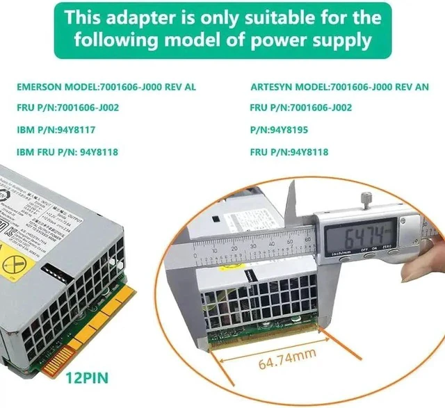 Alt view image 5 of 6 - ATX 17x 6Pin Power Supply Breakout Board Adapter Converter 17 x PCIe Port 6Pin Power Connector 12V for Ethereum BTC Miner Mining