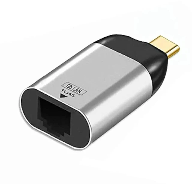 Alt view image 6 of 6 - USB C to Gigabit Ethernet Adapter, USB Type-C 1000Mbps RJ45 LAN Network Adapter for Laptop PC