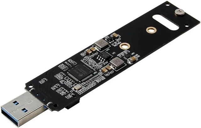 Alt view image 2 of 4 - NVME to USB Adapter M.2 SSD to Type-A Card High Performance 10 Gbps USB 3.1 Gen 2 Bridge Chip Support Windows XP /7/8 /10 MAC OS