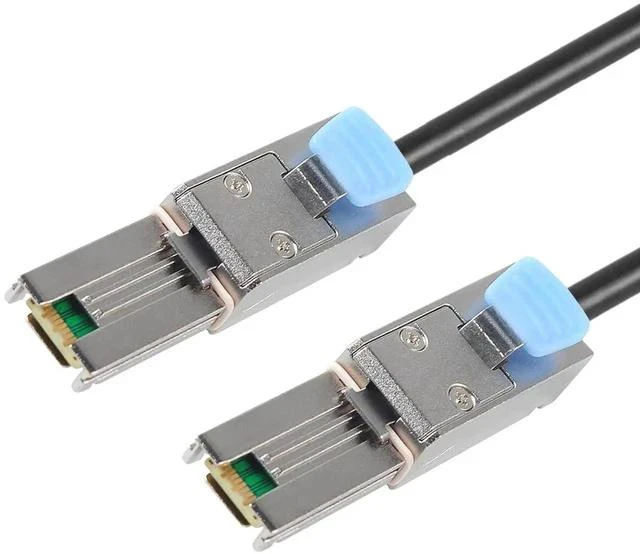 Main image of 1M SFF-8088 Male to Male External Mini SAS Cable, 26Pin 6Gbps SAS 2.0 Shielded External Storage Wire for Server RAID Card, DAS Disk Array, External Hard Drive Enclosure & Data Center Storage Connectio