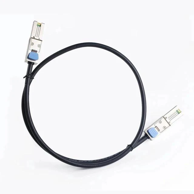 Alt view image 4 of 5 - 1M SFF-8088 Male to Male External Mini SAS Cable, 26Pin 6Gbps SAS 2.0 Shielded External Storage Wire for Server RAID Card, DAS Disk Array, External Hard Drive Enclosure & Data Center Storage Connectio