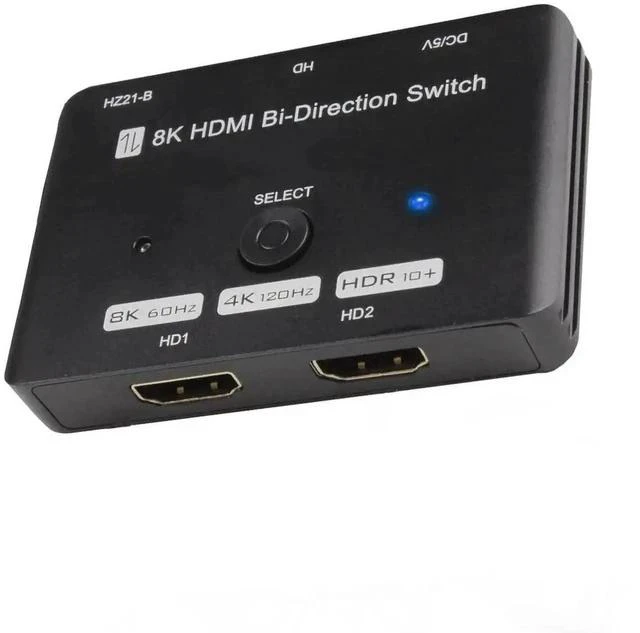 Main image of Upgraded Bi-Directional HDMI 2.1 Switch 2 in 1 Out / 1 in 2 Out, 48Gbps Ultra High Speed HDMI Switcher Supports 8K@60Hz, 4K@120Hz, 2K@144Hz, Compatible with Xbox, PS5, PS4, HDMI Projectors & Smart TVs