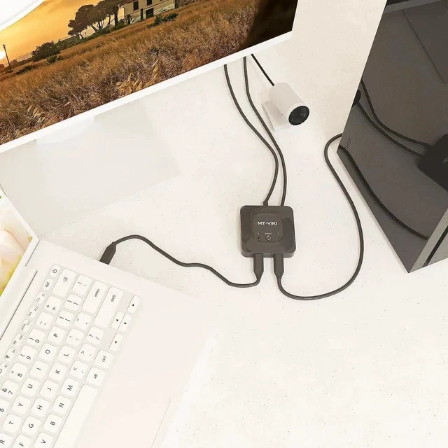 Alt view image 3 of 7 - MT-VIKI Bi-Directional USB-C Switch 2 In 1 Out / 1 In 2 Out, Support 8K@60Hz / 4K@120Hz Video, 10Gbps Data & 100W PD Fast Charging
