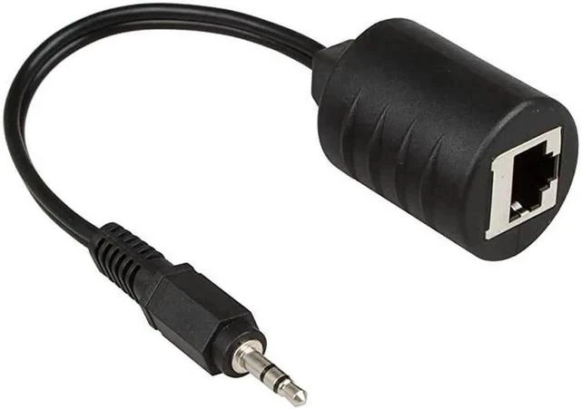 Alt view image 2 of 3 - 2Pack 35mm Stereo to RJ45 Female Extender Over Cat5Cat6 Cable 2X 35mm to RJ45 Female