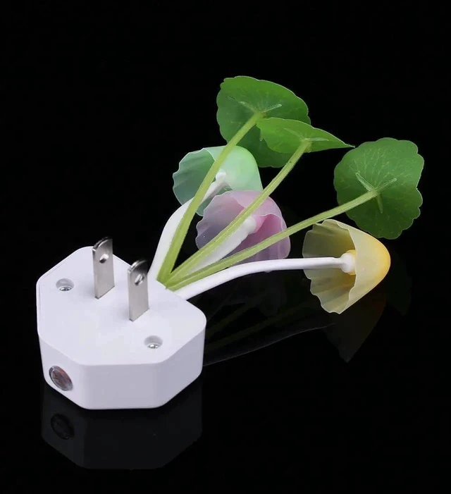 Alt view image 4 of 7 - Gemdeck Sensor Led Night Light, Color Changing Plug-in LED Mushroom Dream Bed Lamp