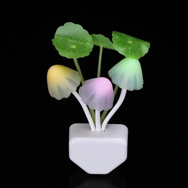 Alt view image 6 of 7 - Gemdeck Sensor Led Night Light, Color Changing Plug-in LED Mushroom Dream Bed Lamp