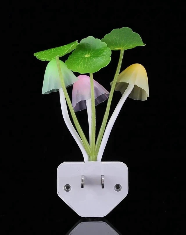 Alt view image 5 of 7 - Gemdeck Sensor Led Night Light, Color Changing Plug-in LED Mushroom Dream Bed Lamp
