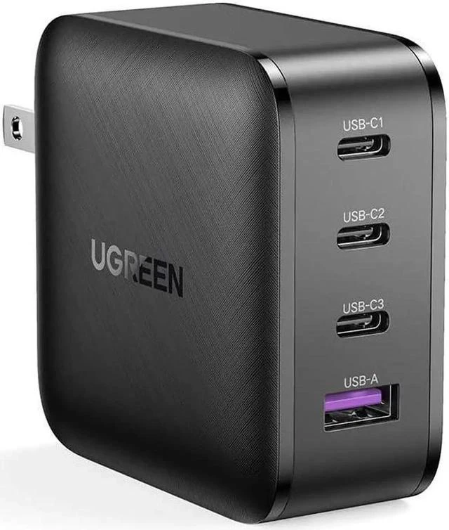 Main image of USB C Charger Block 65W 4-Port GaN PPS PD Charger, Compact Travel Fast Charger, USB Wall Charger for MacBook Pro Air, iPad, iPhone 12, Galaxy, Nintendo Switch and All USB C Charger